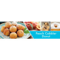 Peach Cobbler Donut 2-Docht-Kerze 680g