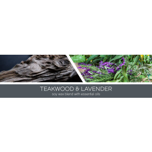 Teakwood &amp; Lavender - Mens Collection 3-Docht-Kerze 411g