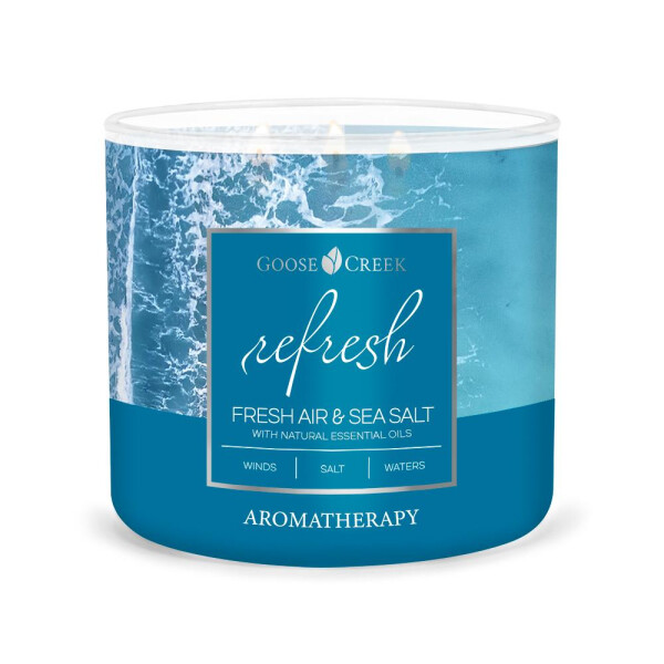 Fresh Air & Sea Salt - Refresh 3-Docht-Kerze 411g