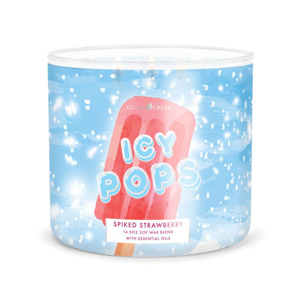 Goose Creek Candle® Spiked Strawberry - Icy Pops 3-Docht-Kerze 411g