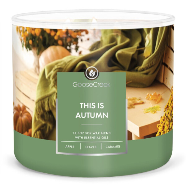 This is Autumn 3-Docht-Kerze 411g