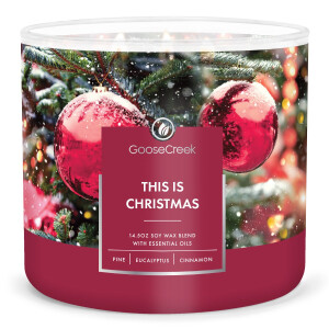 This is Christmas 3-Docht-Kerze 411g