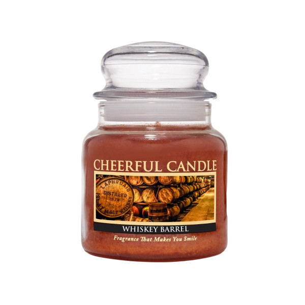 Cheerful Candle Whiskey Barrel 2-Docht-Kerze 453g