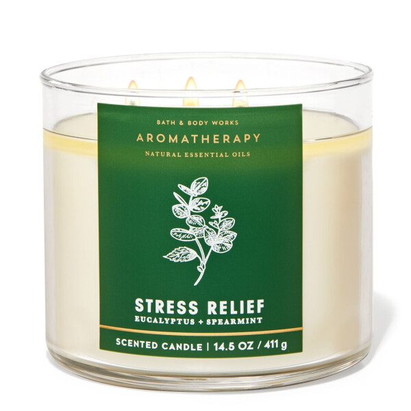 Bath & Body Works® Eucalyptus Spearmint - Stress Relief 3-Docht-Kerze 411g