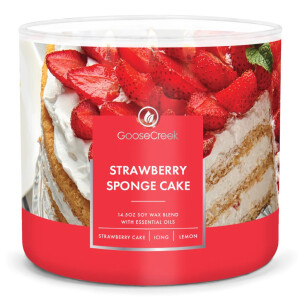 Strawberry Sponge Cake 3-Docht-Kerze 411g