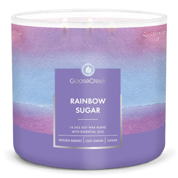 Rainbow Sugar 3-Docht-Kerze 411g