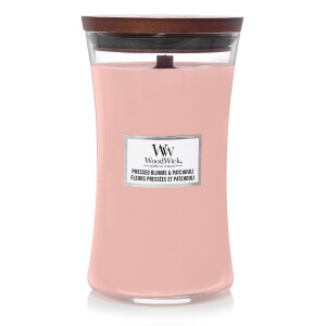 WoodWick® Pressed Blooms & Patchouli Kerzenglas...