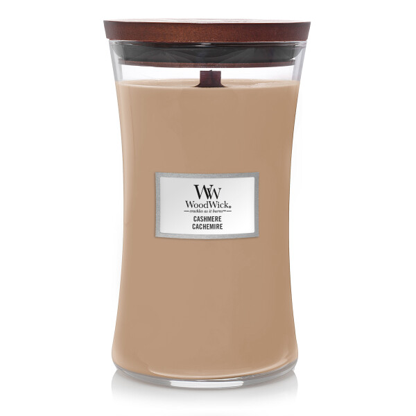 WoodWick® Cashmere Kerzenglas Groß 609,5g mit Knisterdocht