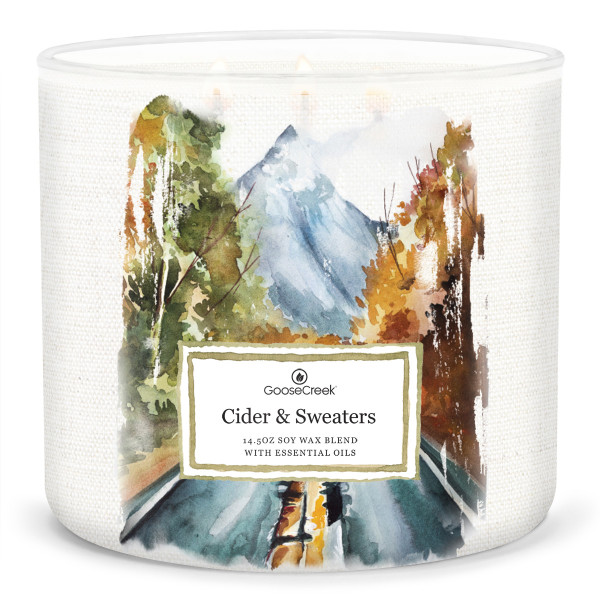 Goose Creek Candle® Cider & Sweaters 3-Docht-Kerze 411g