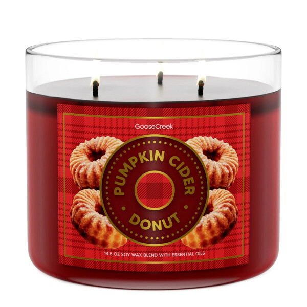 Goose Creek Candle® Pumpkin Cider Donut 3-Docht-Kerze 411g