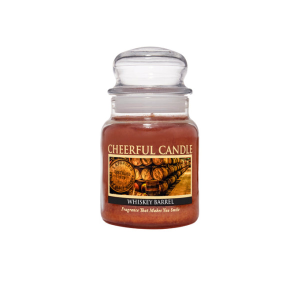 Cheerful Candle Whiskey Barrel 1-Docht-Kerze 170g