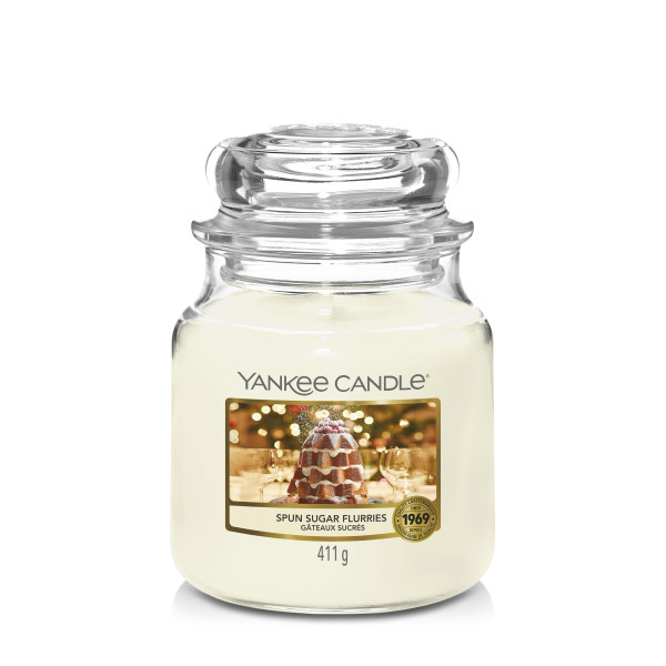 Yankee Candle® Spun Sugar Flurries Mittleres Glas 411g