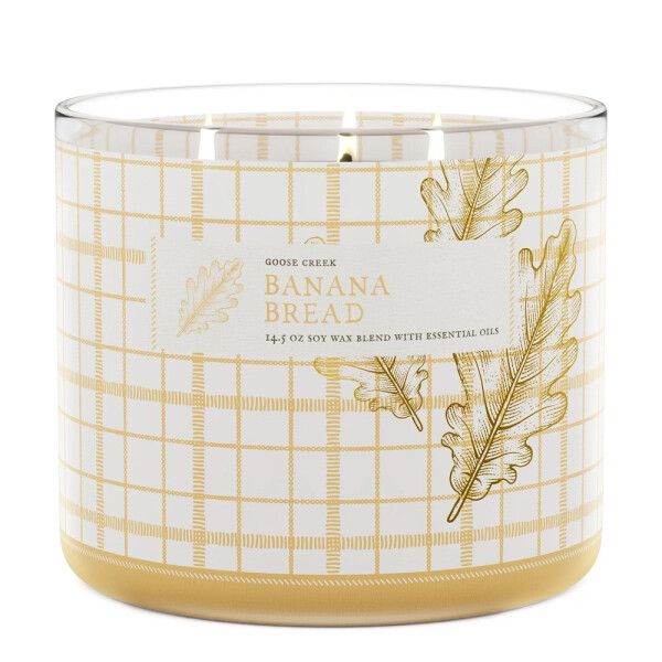 Goose Creek Candle® Sweet Banana Bread 3-Docht-Kerze 411g