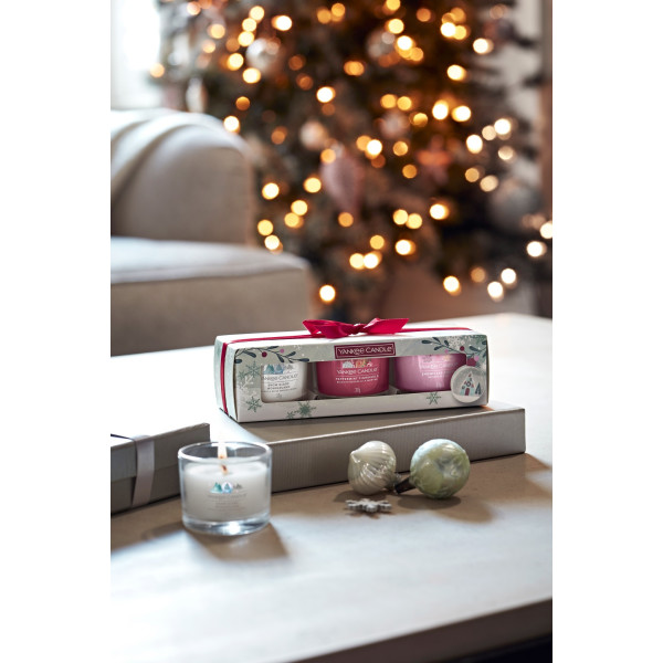 Yankee Candle® Snow Globe Wonderland Geschenkset 3 x Mini Glas