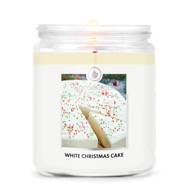 Goose Creek Candle® White Christmas Cake 1-Docht-Kerze 198g