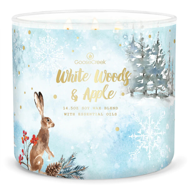 White Woods & Apple 3-Docht-Kerze 411g