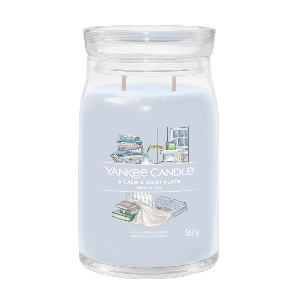 Yankee Candle® A Calm & Quiet Place Signature Glas 567g