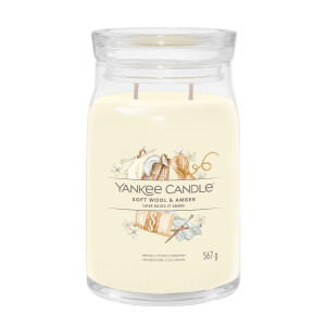 Yankee Candle® Soft Wool & Amber Signature Glas 567g