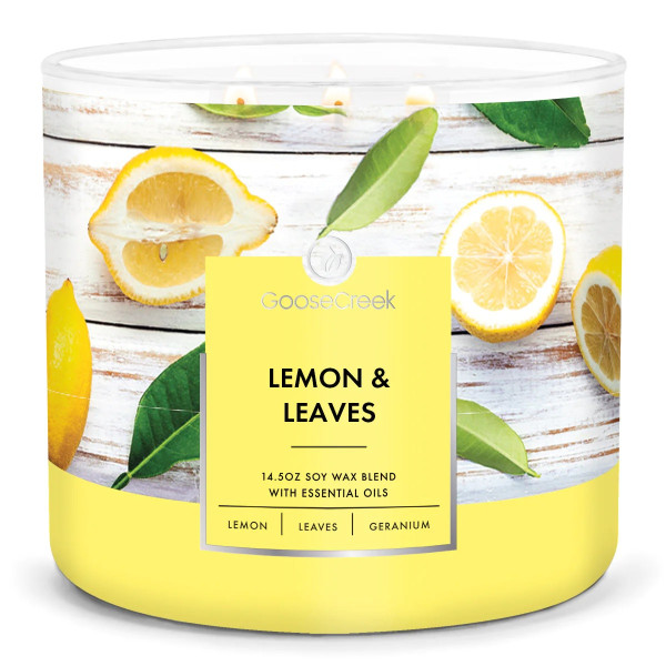 Goose Creek Candle® Lemon & Leaves 3-Docht-Kerze 411g