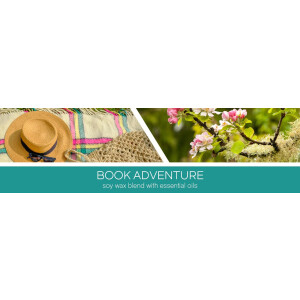 Book Adventure 3-Docht-Kerze 411g