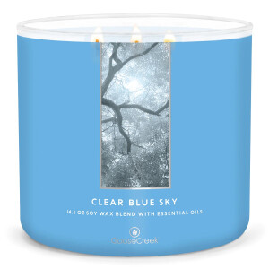 Clear Blue Sky 3-Docht-Kerze 411g