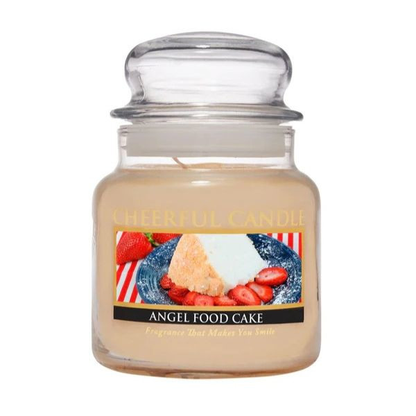 Cheerful Candle Angel Food Cake 2-Docht-Kerze 453g