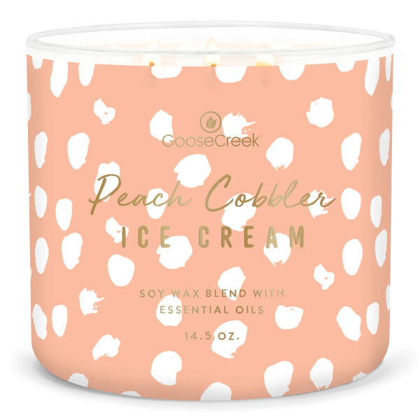 Peach Cobbler Ice Cream 3-Docht-Kerze 411g