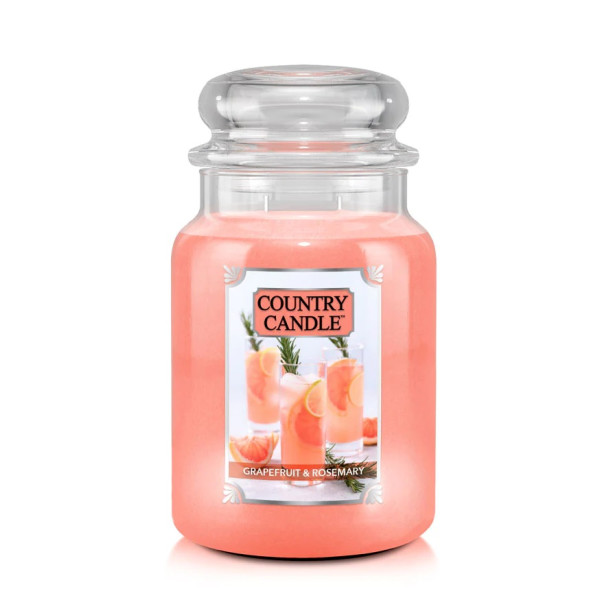 Country Candle™ Grapefruit & Rosemary 2-Docht-Kerze 652g