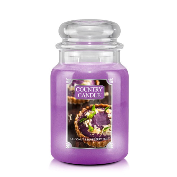 Country Candle™ Coconut & Blueberry Tart 2-Docht-Kerze 652g