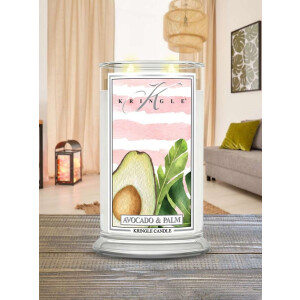 Avocado & Palm 2-Docht-Kerze 623g