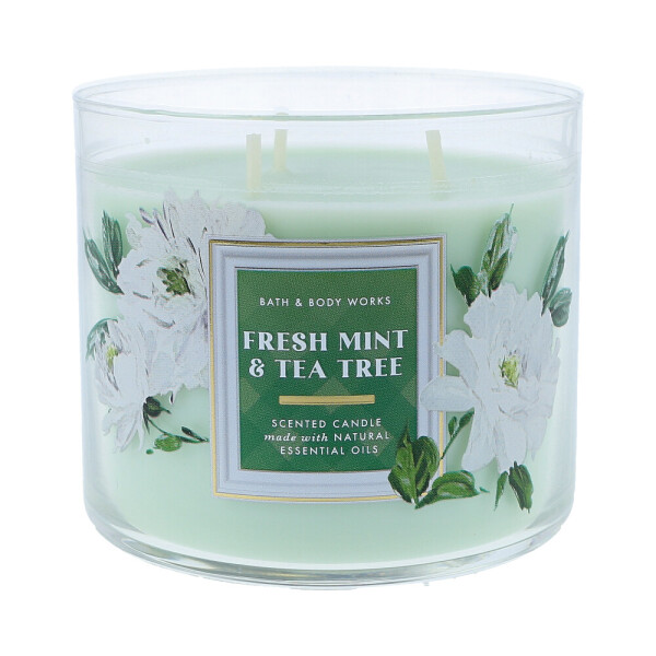 Fresh Mint & Tea Tree 3-Docht-Kerze 411g