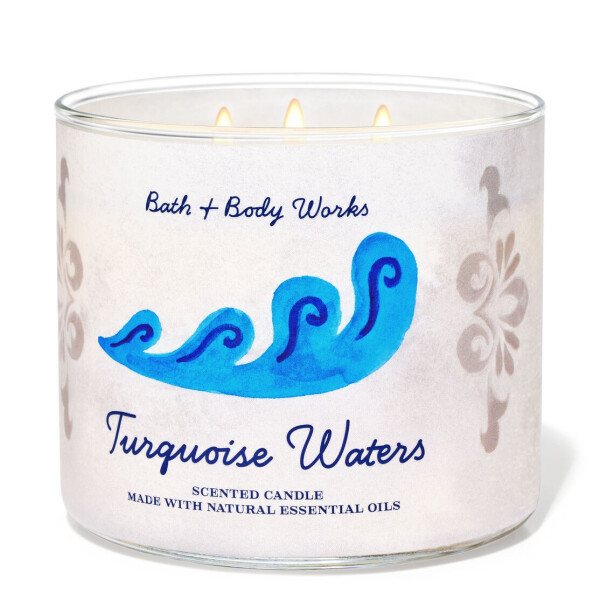 Bath & Body Works® Turquoise Waters 3-Docht-Kerze 411g