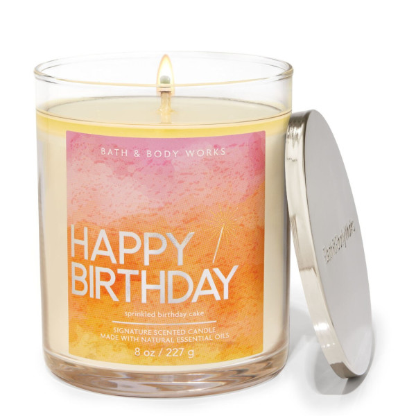 Bath & Body Works® Happy Birthday - Sprinkled Birthday Cake 1-Docht-Kerze 227g