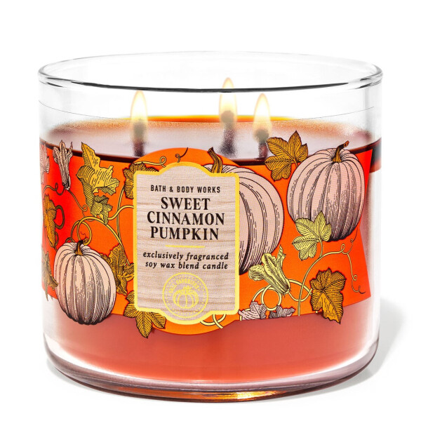 Bath & Body Works® Sweet Cinnamon Pumpkin 3-Docht-Kerze 411g