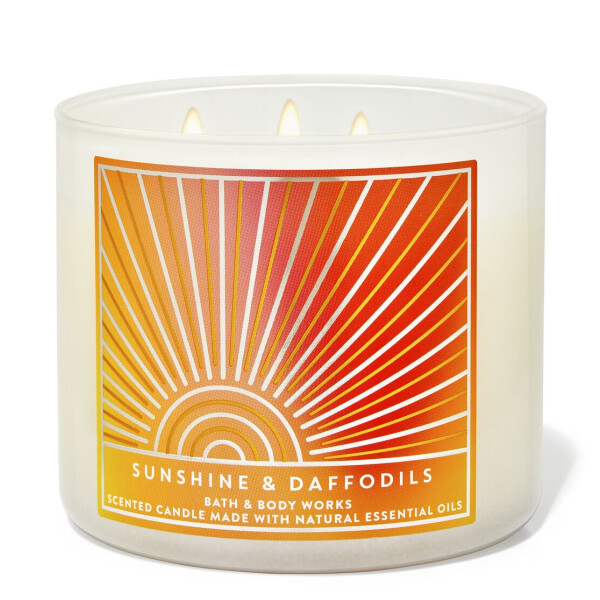 Bath & Body Works® Sunshine & Daffodils 3-Docht-Kerze 411g
