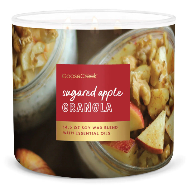 Sugared Apple Granola 3-Docht-Kerze 411g