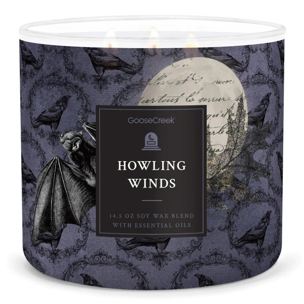 Goose Creek Candle® Howling Winds - Halloween Collection 3-Docht-Kerze 411g