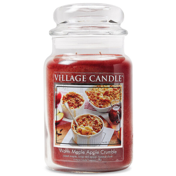 Village Candle® Warm Maple Apple Crumble 2-Docht-Kerze 602g