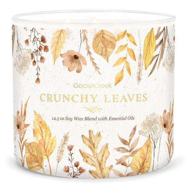 Crunchy Leaves 3-Docht-Kerze 411g