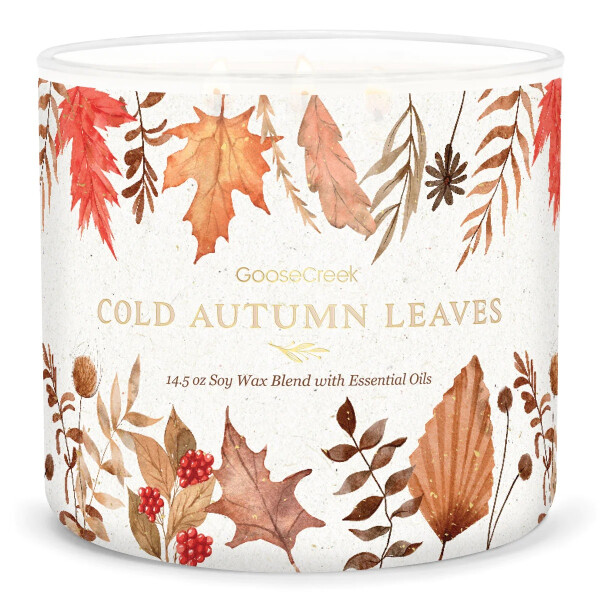 Goose Creek Candle® Cold Autumn Leaves 3-Docht-Kerze 411g