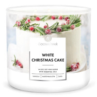 White Christmas Cake 3-Docht-Kerze 411g