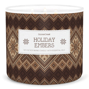 Goose Creek Candle® Holiday Embers 3-Docht-Kerze 411g