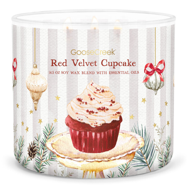 Red Velvet Cupcake 3-Docht-Kerze 411g