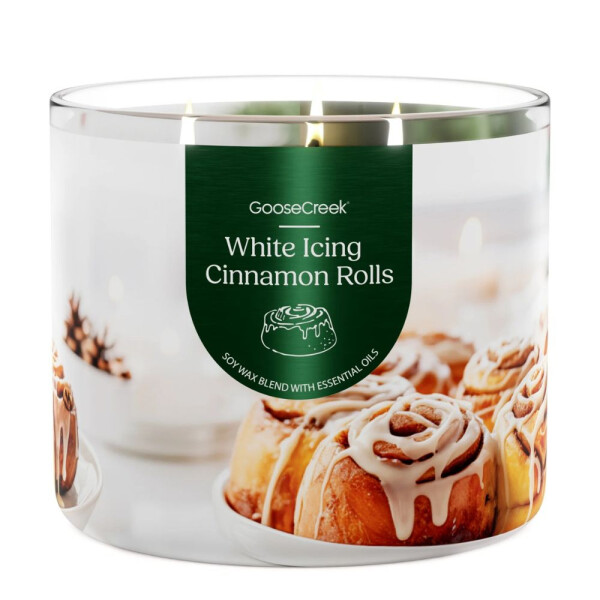 Goose Creek Candle® White Icing Cinnamon Rolls 3-Docht-Kerze 411g