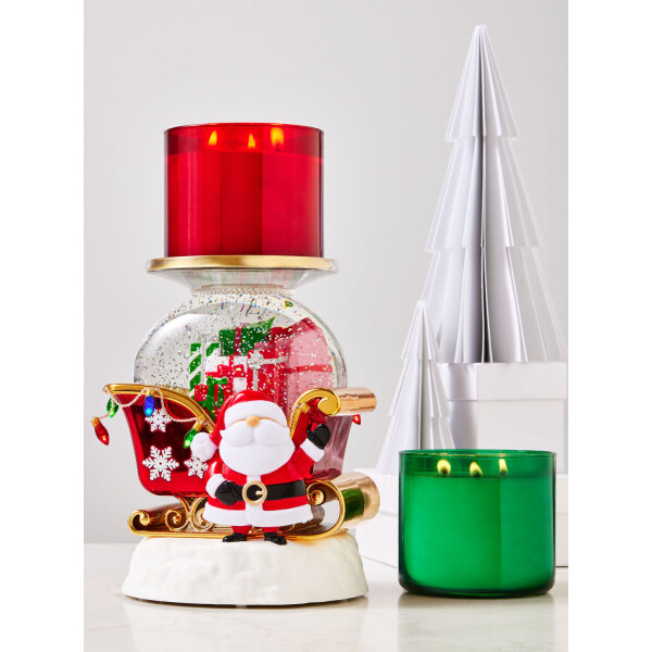 Bath & Body Works® Jar Holder Santa Sleigh Globe