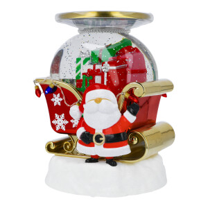 Kerzenhalter Santa Sleigh Globe