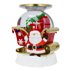 Kerzenhalter Santa Sleigh Globe