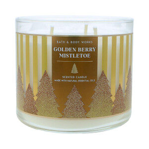 Golden Berry Mistletoe 3-Docht-Kerze 411g