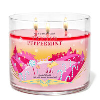 Bath & Body Works® Twisted Peppermint 3-Docht-Kerze 411g