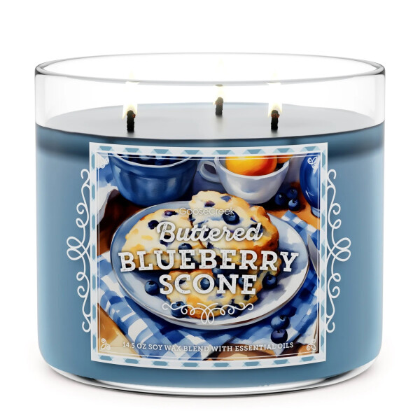 Goose Creek Candle® Buttered Blueberry Scone 3-Docht-Kerze 411g